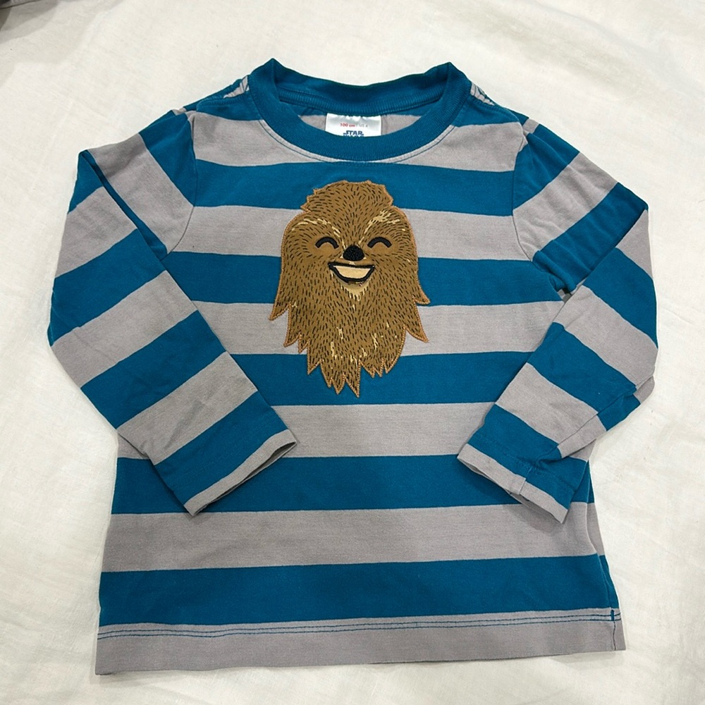 Hanna andersson long sleeve Chewbacca t shirt 4t